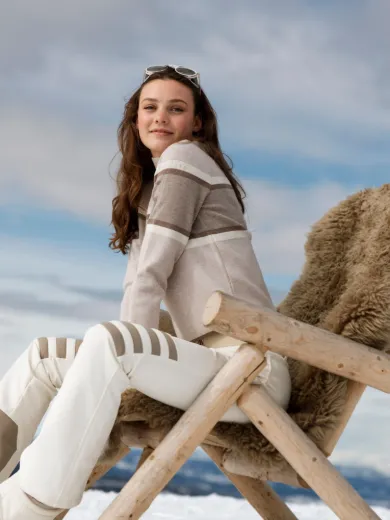 Bilde av WoolLand Solsidan Knitted sweater Cognac